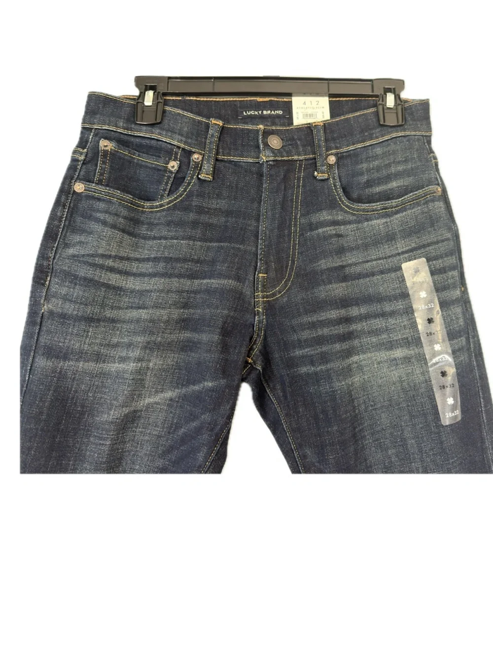 NWT Lucky Brand ☘️ Athletic Slim Jeans 412 Coolmax All Season Size 28 X 32 New